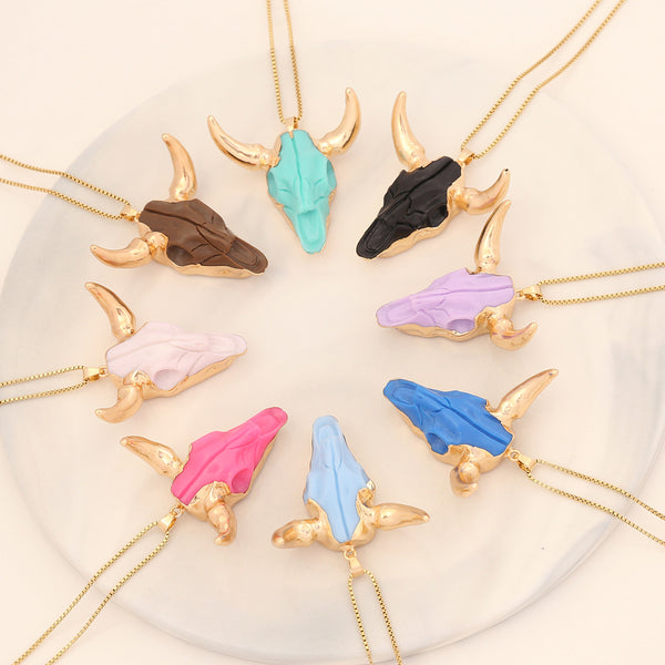 Expressive Chinese Zodiac Animal Stainless Steel Electroplating Pendants