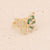 Women Fashion Animal Butterfly Heart Copper Zircon Inlay Rings