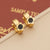 Expressive Round Triangle Geometric Star Stainless Steel Oil Dripping Earrings