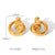 IG Style Music Note Geometric Stainless Steel Electroplating Earrings