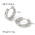 IG Style Round Geometric Stainless Steel Electroplating Earrings