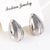 Moderate Luxury Sphere Square Circle Heart Droplet Copper Diamond Inlay Stud Earrings