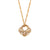 Fashion Moderate Luxury Geometric Stainless Steel 18K Gold Plated Necklaces