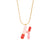 Fashion Letter Letter Text Number Stainless Steel Oil Dripping Necklaces