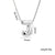 Letter Text Number Titanium Steel 18K Gold Plated Necklaces