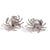 Fashion Crab Chinese Zodiac Animal Stainless Steel 18K Gold Plated Stud Earrings