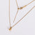 Minimalist Ellipse U-Shape Stainless Steel Electroplating Necklaces