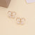 Women Butterfly Insect Metal Electroplating Stud Earrings