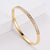 Women Minimalist Metal Bohemian Geometric Stainless Steel Bangles