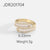 Women IG Style Geometric Copper 18K Gold Plated Rings