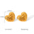 IG Style Heart Irregular Chinese Zodiac Geometric Animal Stainless Steel Electroplating Earrings