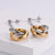 Retro Vintage Women Heart Stainless Steel Electroplating Clip On Earrings