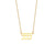 Fashion Stripe Number Text Letter Stainless Steel 18K Gold Plated Necklaces