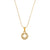 Fashion Round Geometric Stainless Steel 18K Gold Plated Necklaces