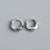 925 Sterling Silver Women Irregular Silver Polishing Earrings