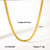 IG Style Stripe Geometric Stainless Steel Electroplating Necklaces