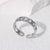 Women Expressive Chain Geometric Stainless Steel Electroplating Rings