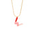 Fashion Letter Letter Text Number Stainless Steel Oil Dripping Necklaces