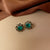 Luxurious Flower Flower Artificial Pearl Diamond Inlay Earrings