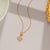 Natural Geometric Titanium Steel 18K Gold Plated Necklaces