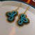 Medieval Irregular Geometric Alloy Electroplating Earrings