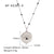 IG Style Sun Moon Pearl Shell Star Geometric Stainless Steel Electroplating Necklaces