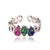 Luxurious Women Droplet Geometric Zircon Zircon Inlay Rings