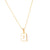 Minimalist Letter Number Text Stainless Steel 18K Gold Plated Necklaces