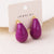 Fashion Droplet Droplet Copper Electroplating Stud Earrings