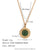 Versatile Circle Geometric Stainless Steel 18K Gold Plated Necklaces