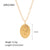 IG Style Rose Stainless Steel 18K Gold Plated Necklaces