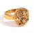 Fashion Niche Circle Geometric Heart Stainless Steel 18K Gold Plated Rings