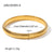 Women IG Style Circle Geometric Stainless Steel 18K Gold Plated Bracelets