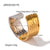 Women IG Style Geometric Stainless Steel 18K Gold Plated Rings