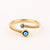 IG Style Women Diamond Metal Eye Copper Electroplating Rings