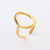 Retro Vintage Women Retro Vintage Geometric Stainless Steel Electroplating Rings