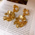 Retro Vintage Six-Pointed Star Geometric Alloy Electroplating Earrings