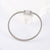 Casual Round Stainless Steel Diamond Inlay Bangles