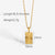 IG Style Geometric Stainless Steel 18K Gold Plated Necklaces