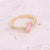 Women IG Style Little Daisy Bohemian Fruit Copper Electroplating Rings