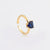 IG Style Women Diamond Metal Heart 18K Gold Plating Rings