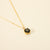 IG Style Quadrilateral Geometric Gemstone Diamond Inlay Necklaces