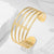 Expressive Stripe Stainless Steel Electroplating Bangles