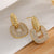 Irregular Geometric Copper Electroplating Stud Earrings