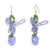 Fashion Pineapple Bowknot Fruit Stainless Steel Electroplating Earrings