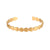 Fashion Ellipse Stainless Steel 18K Gold Plated Bangles