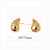 Fashion Copper Electroplating Stud Earrings