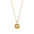 Fashion Round Geometric Stainless Steel 18K Gold Plated Necklaces