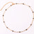 Women Round Polka Dot Geometric Copper Electroplating Necklaces