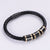 Unisex Metal Leather Bangles